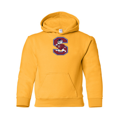 Youth South Carolina State Bulldogs Logo Gildan Heavy Blend  Hooded Sweatshirt