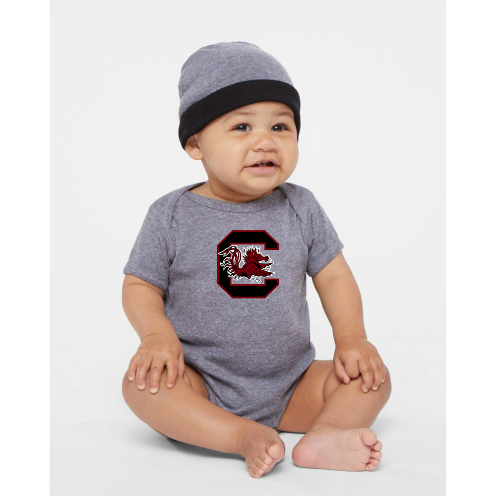 South Carolina Gamecocks Logo Rabbit Skins Infant Baby Rib Bodysuit