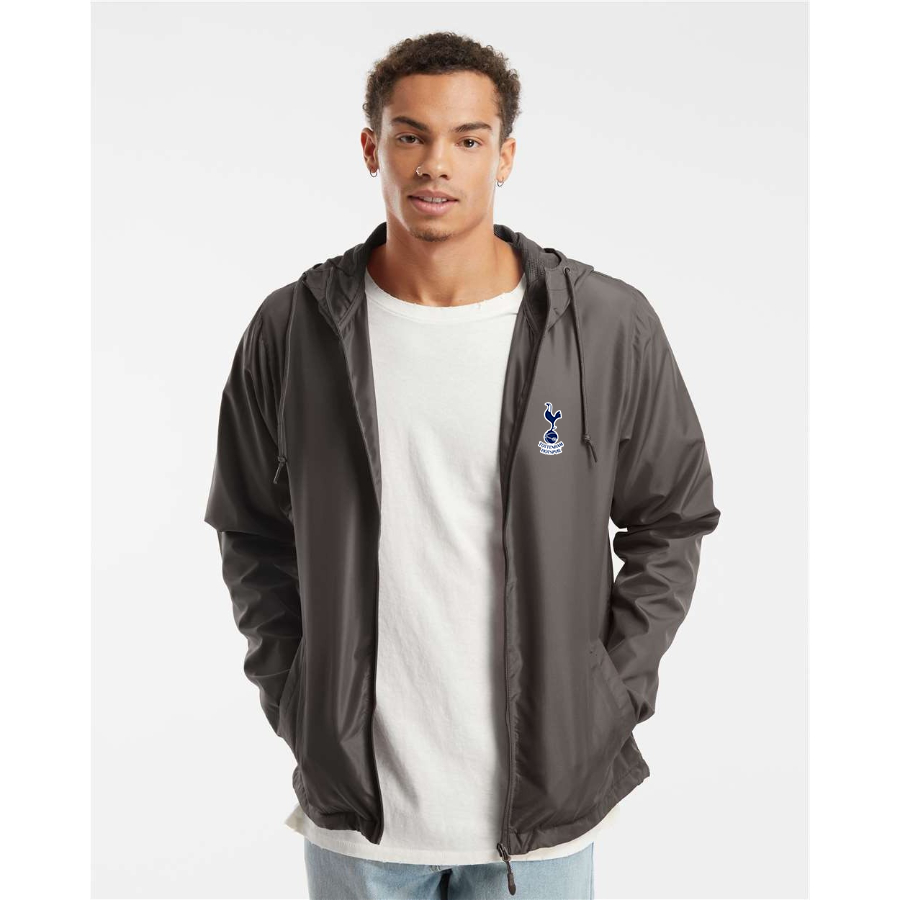 Men’s Tottenham Hotspur F.C. Soccer  - Independent Trading Co. - Lightweight Windbreaker Full-Zip Jacket - EXP54LWZ