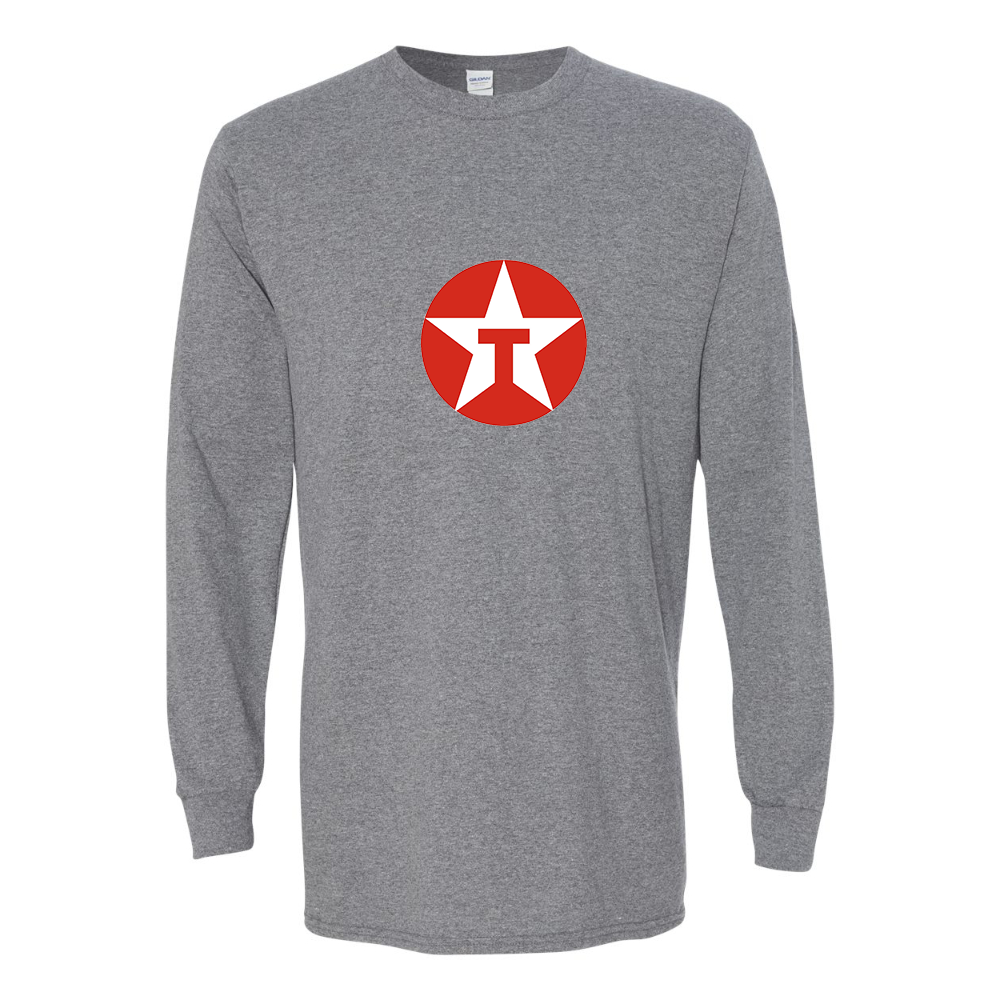 Men's Texaco Logo Gildan Heavy Cotton Long Sleeve T-Shirt
