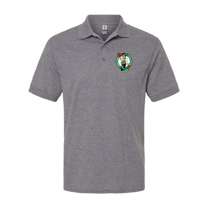 Men's Boston Celtics Logo Gildan Dry Blend Jersey Polo
