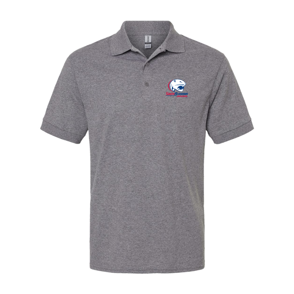 Men's South Alabama Jaguars Logo Gildan Dry Blend Jersey Polo