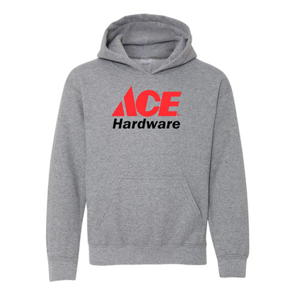 Youth ACE Hardware Logo Gildan Heavy Blend  Hooded Sweatshirt