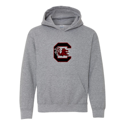 Youth South Carolina Gamecocks Logo Gildan Heavy Blend  Hooded Sweatshirt