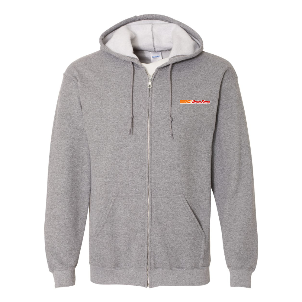Men's AutoZone Logo Gildan  Heavy Blend Full Zip Hooded Sweatshirt