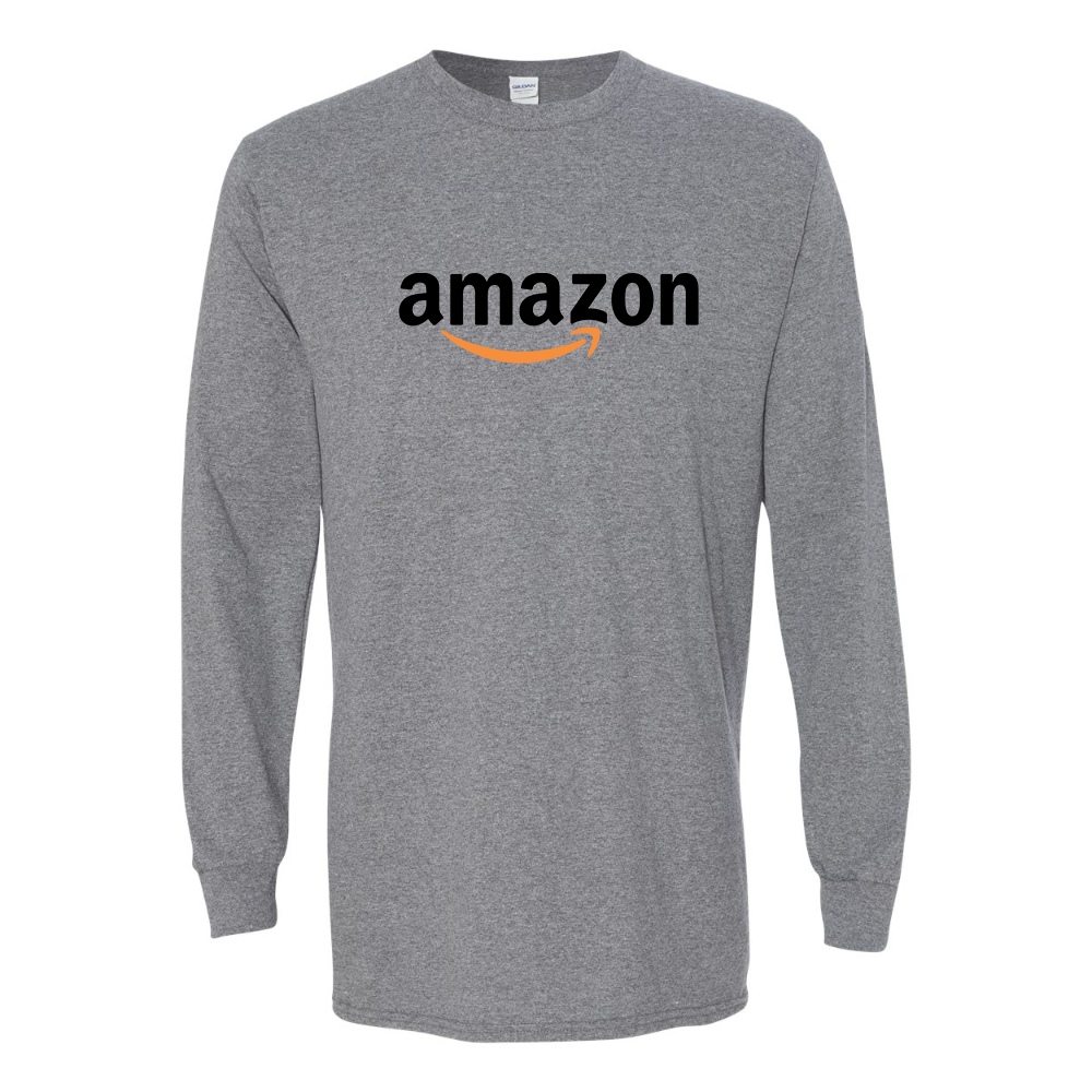 Men's Amazon Logo Gildan Heavy Cotton Long Sleeve T-Shirt