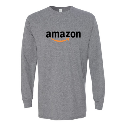 Men's Amazon Logo Gildan Heavy Cotton Long Sleeve T-Shirt