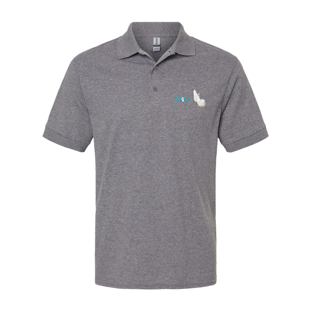 Men's Aflac Logo and Duck Gildan Dry Blend Jersey Polo