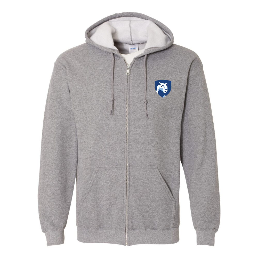 Men's Penn State Symbol Gildan  Heavy Blend Full Zip Hooded Sweatshirt