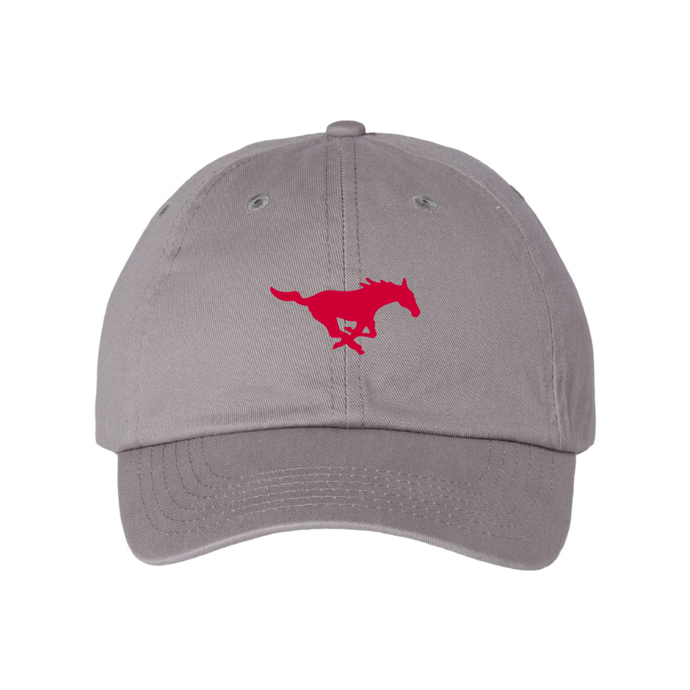 SMU Mustangs Logo  Valucap Adult Bio-Washed Classic Dad Hat