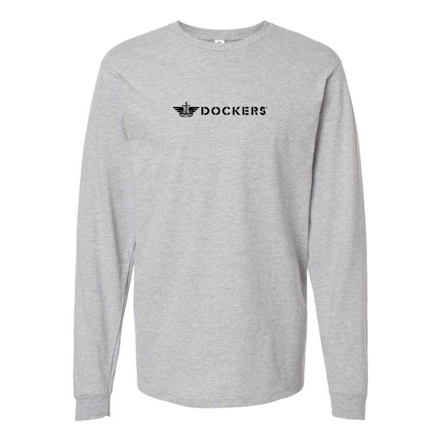 Youth Dockers Logo Cotton Long Sleeve T-Shirt