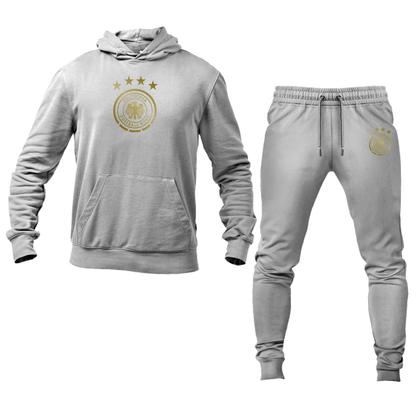 Men's Germany Soccer Logo Hoodie Joggers Set