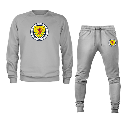 Men's Scotland National Soccer Team Crewneck Sweatshirt Joggers Suit