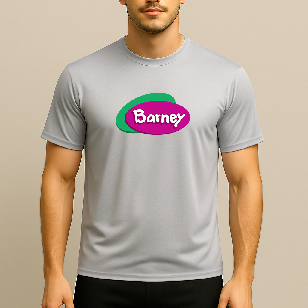Men's Barney Show Polyester T-Shirt