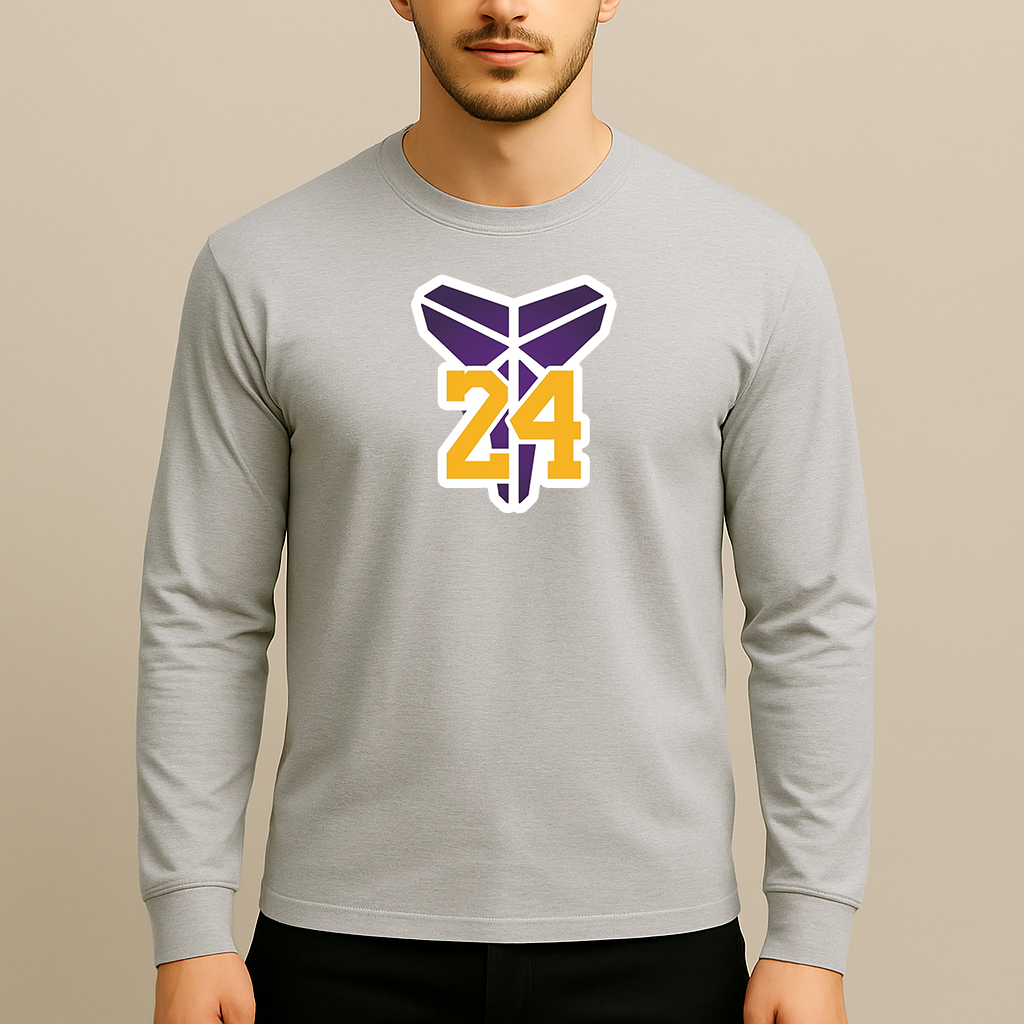 Men's Kobe Bryant Mamba 24 Long Sleeve T-Shirt