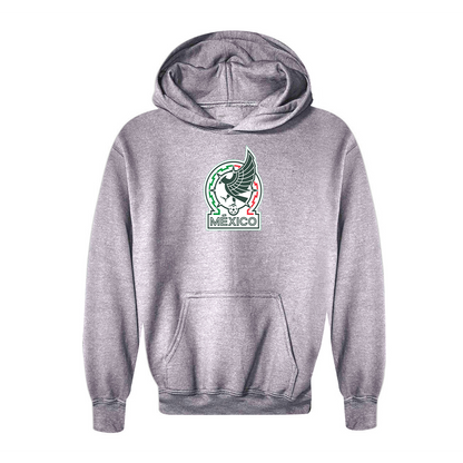 Youth Kids Mexico Soccer Pullover Hoodie