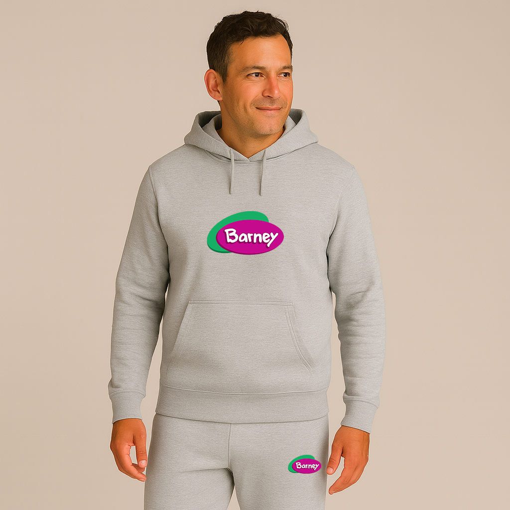 Men's Barney Show Hoodie Joggers Set