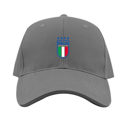 Italy National Soccer Dad Baseball Cap Hat