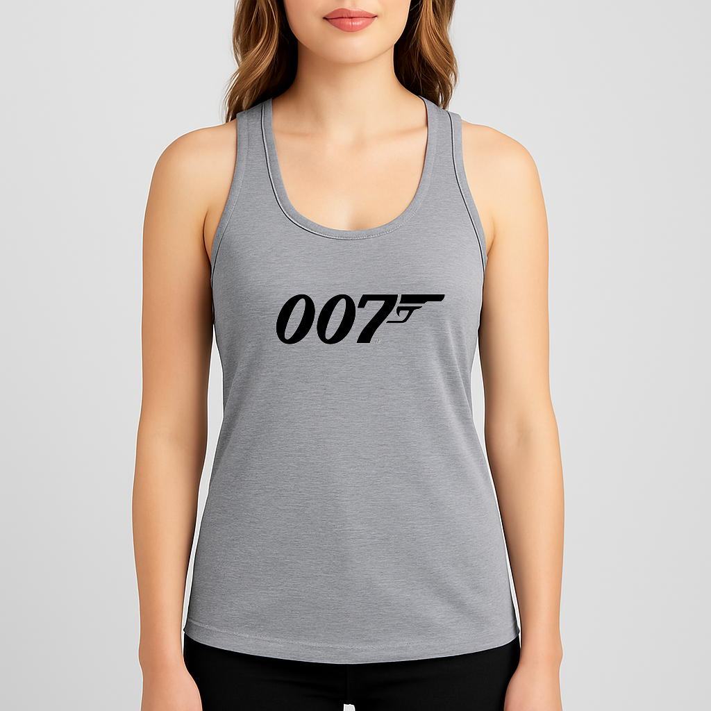 Women's 007 James Bond Movie Racerback Tank Top