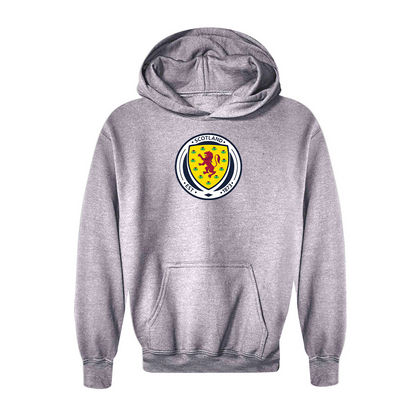 Youth Kids Scotland National Soccer Team Pullover Hoodie