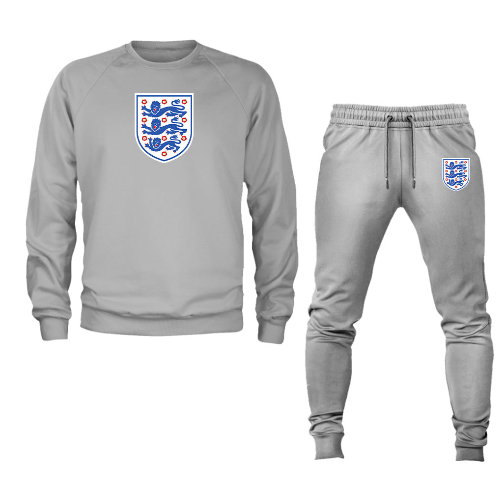 Men's England National Football Team Crewneck Sweatshirt Joggers Suit