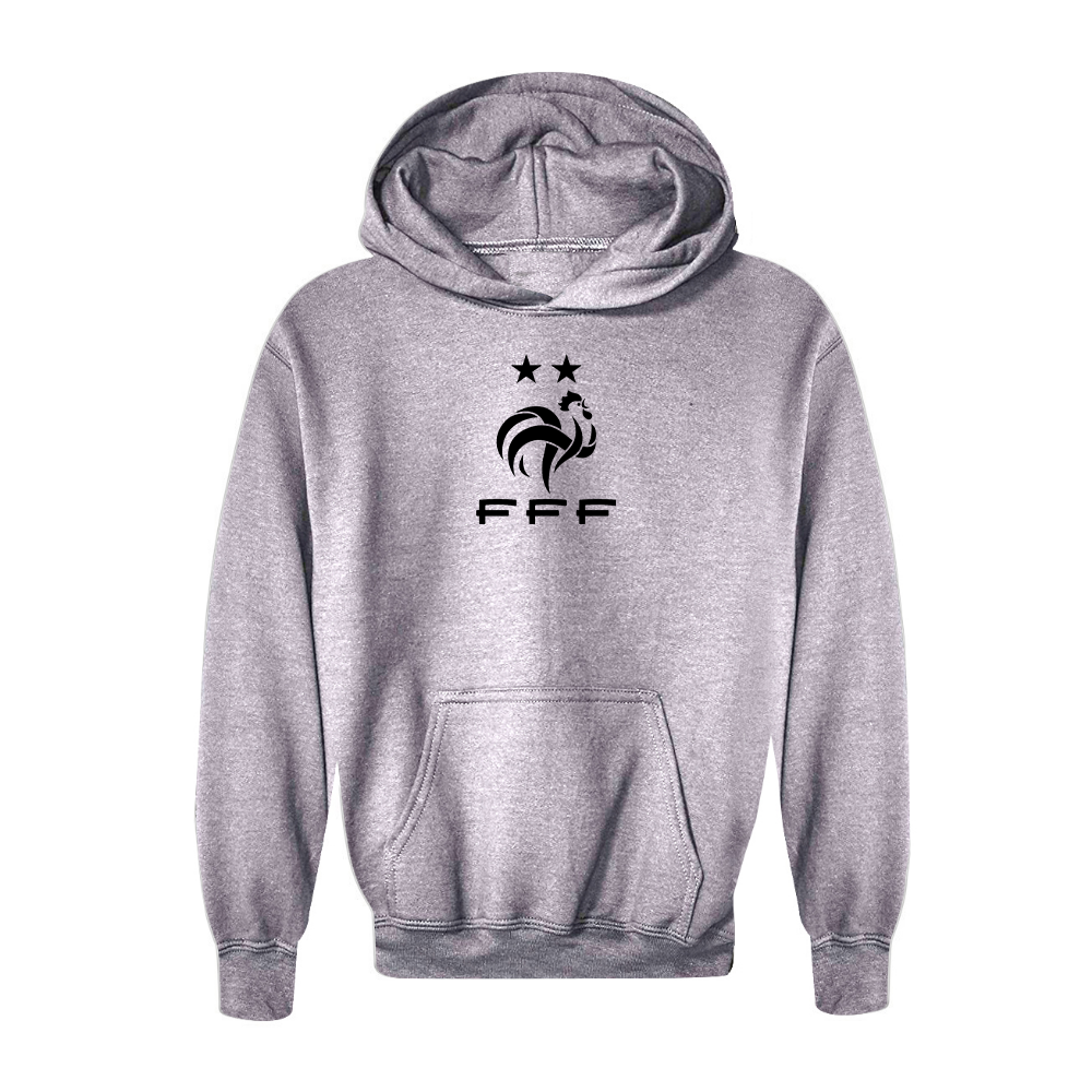 Youth Kids France Soccer Pullover Hoodie