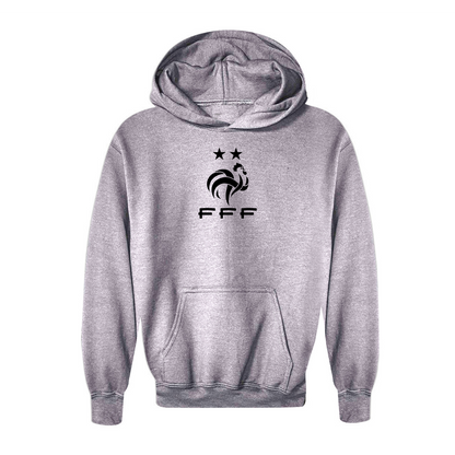 Youth Kids France Soccer Pullover Hoodie