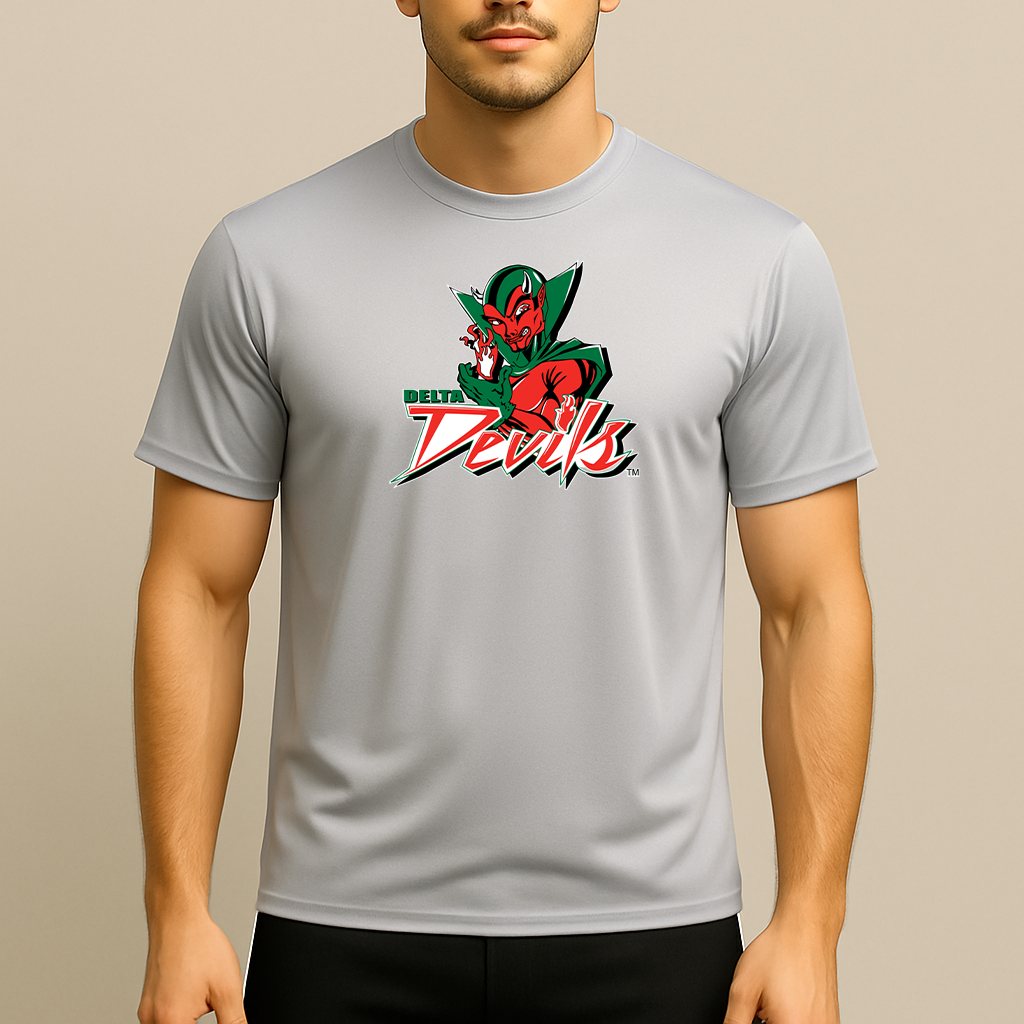 Men's MVSU Delta Devils Logo Polyester T-Shirt
