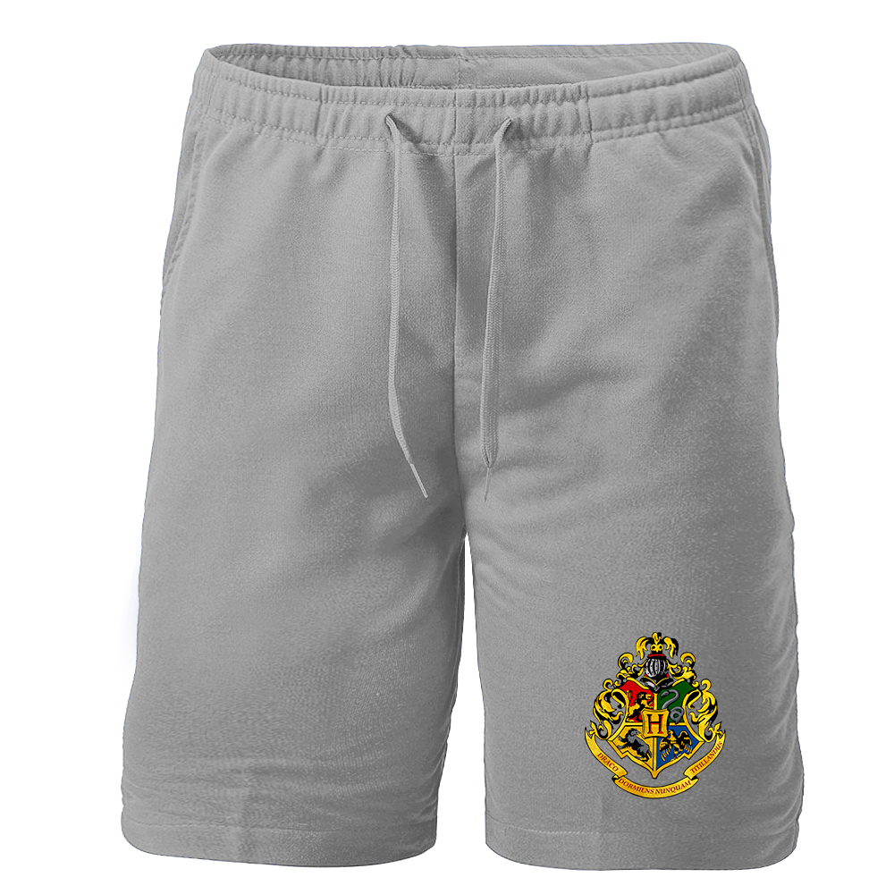 Men's Hogwarts Emblem Harry Potter Movie Athletic Fleece Shorts