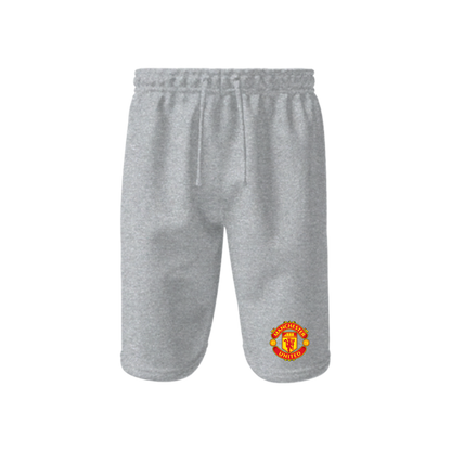 Men's Manchester United Soccer Athletic Fleece Shorts