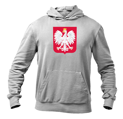 Men's Poland National Soccer Team Pullover Hoodie