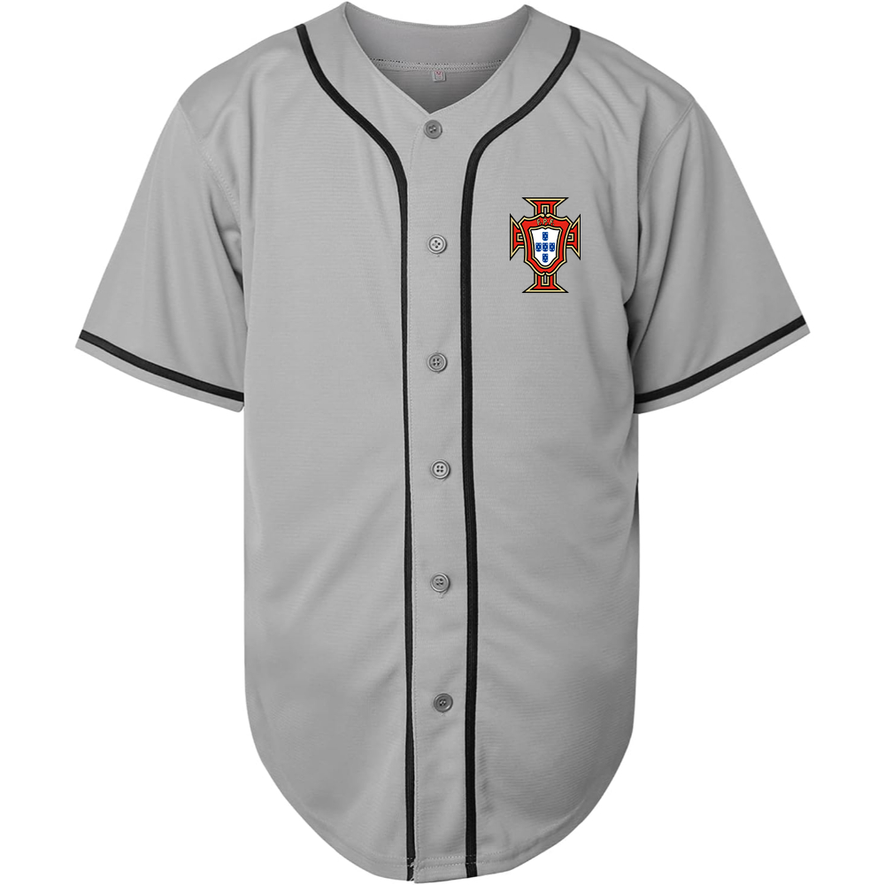 Men's Portugal National Soccer Team Baseball Jersey