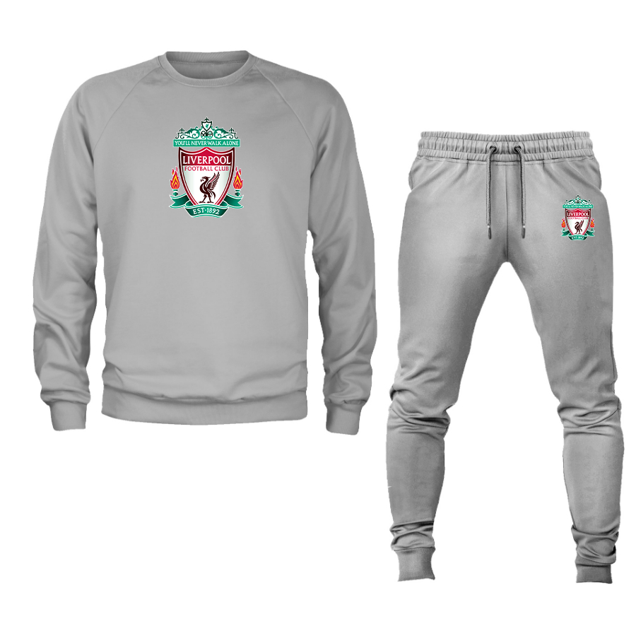 Men's Liverpool Football Club Est.1892 Crewneck Sweatshirt Joggers Suit