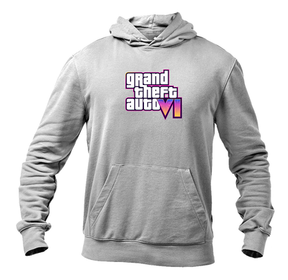 Men's GTA 6 Grand Theft Auto VI Pullover Hoodie Game