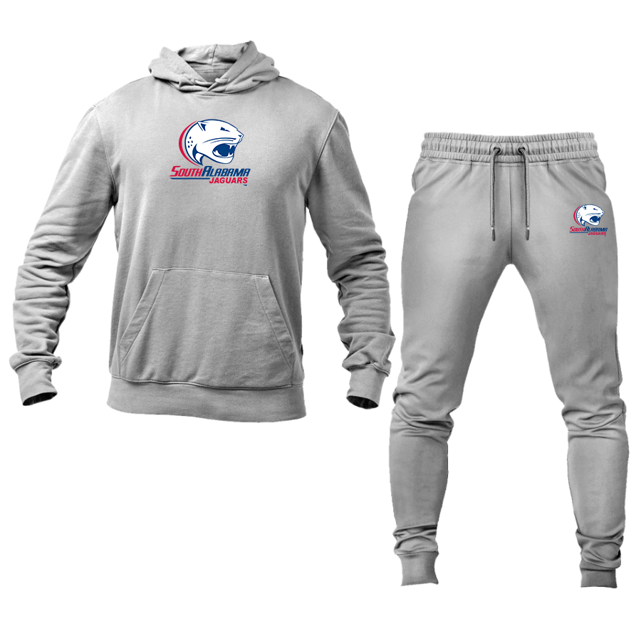 Men's South Alabama Jaguars Logo Hoodie Joggers Set