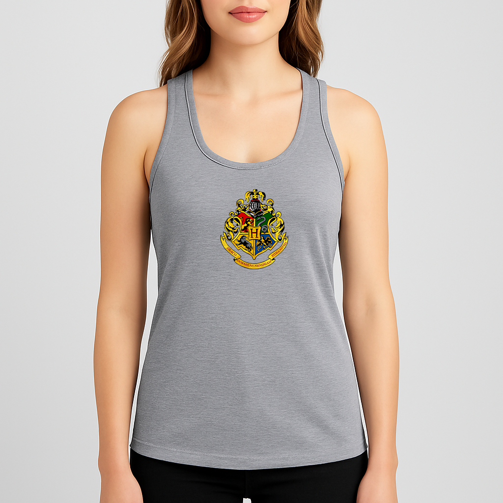Women's Hogwarts Emblem Harry Potter Movie Racerback Tank Top