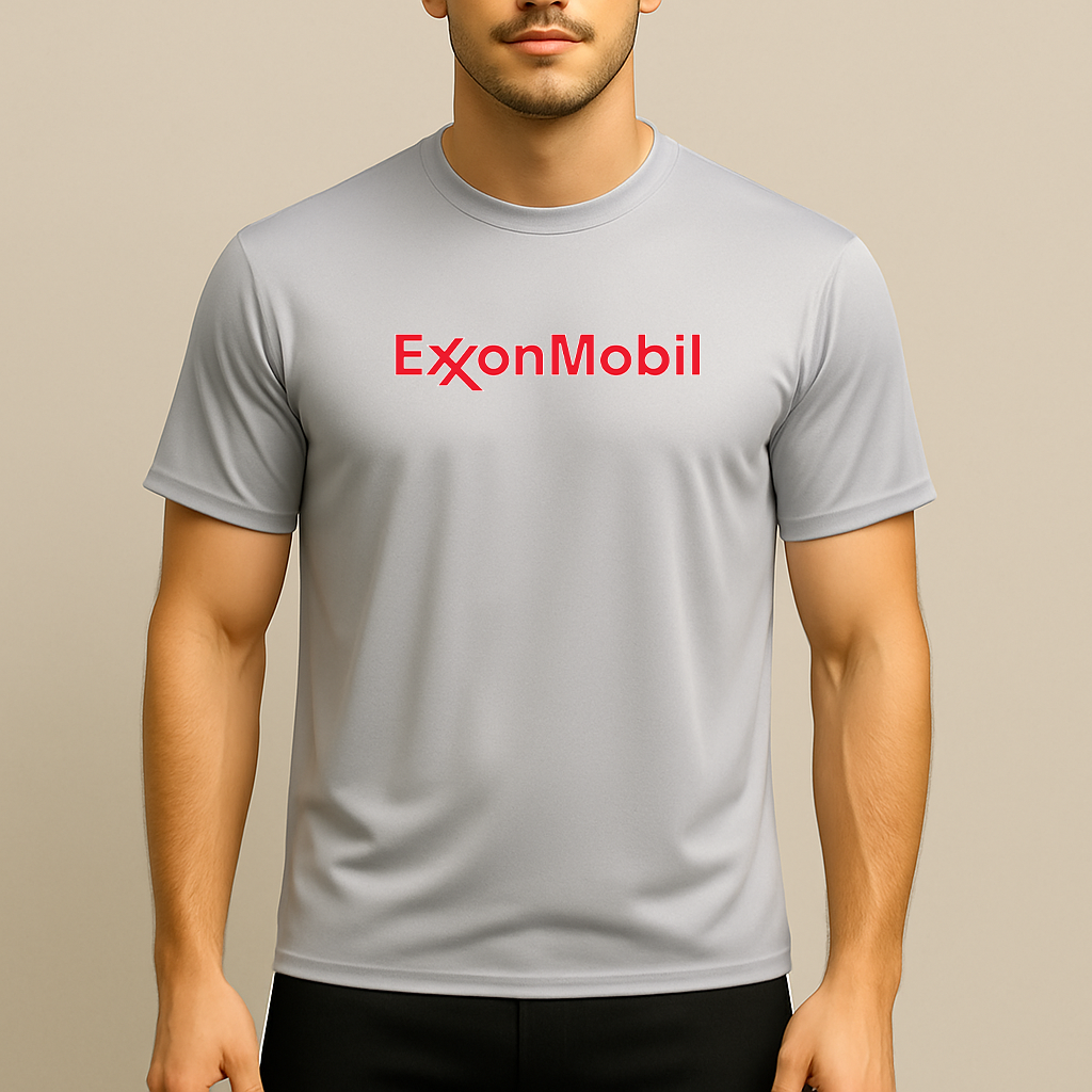 Men's Exxon Mobil Gas Station Polyester T-Shirt