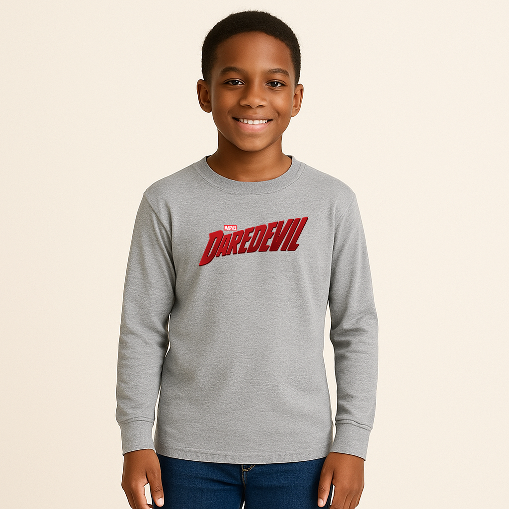 Youth Kids Daredevil Marvel Long Sleeve T-Shirt