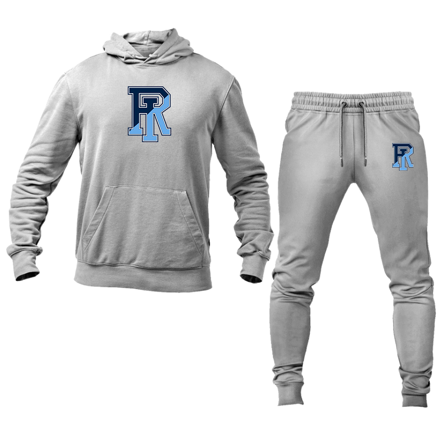 Men's Rhode Island Rams Logo Hoodie Joggers Set