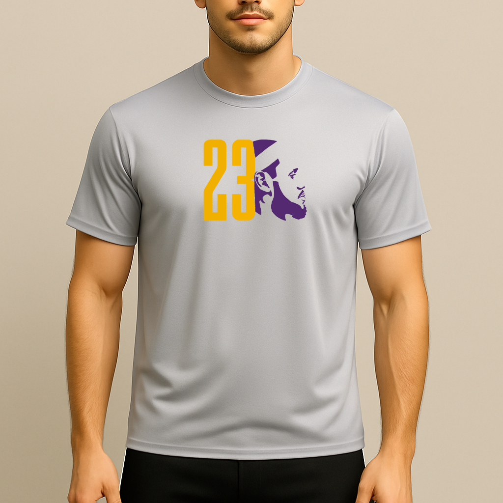 Men's Lebron James 23 Sports Polyester T-Shirt