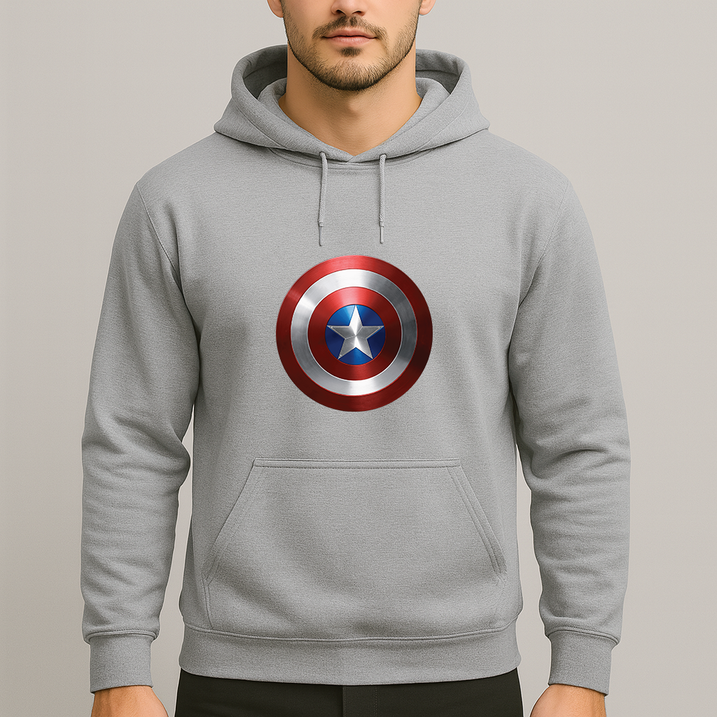 Men's Captain America Superhero Pullover Hoodie