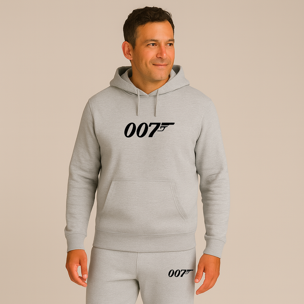 Men's 007 James Bond Movie Hoodie Joggers Set