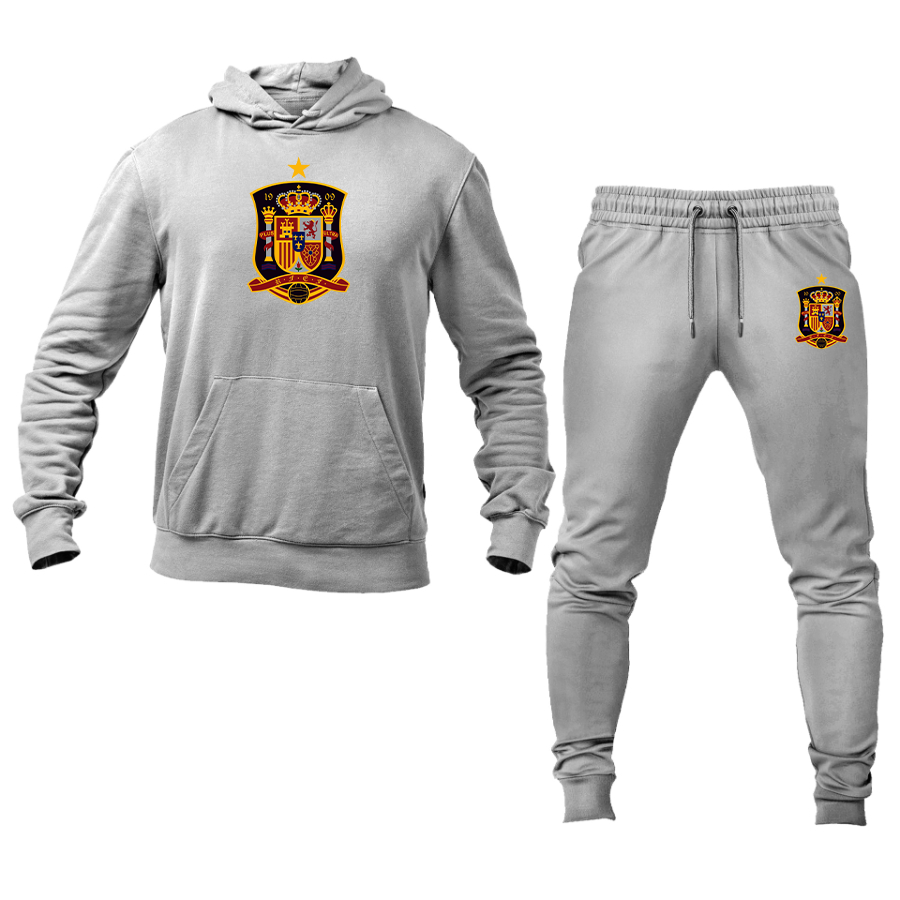 Men's Spain National Soccer Team Hoodie Joggers Set