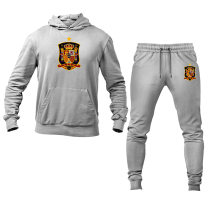 Men's Spain National Soccer Team Hoodie Joggers Set