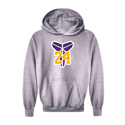 Youth Kids Kobe Bryant Mamba 24 Pullover Hoodie