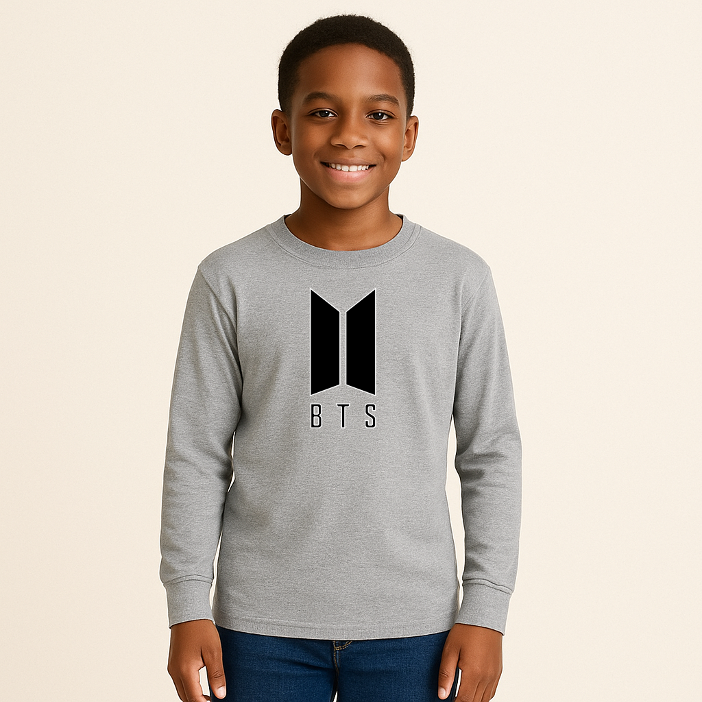 Youth Kids BTS Music Long Sleeve T-Shirt