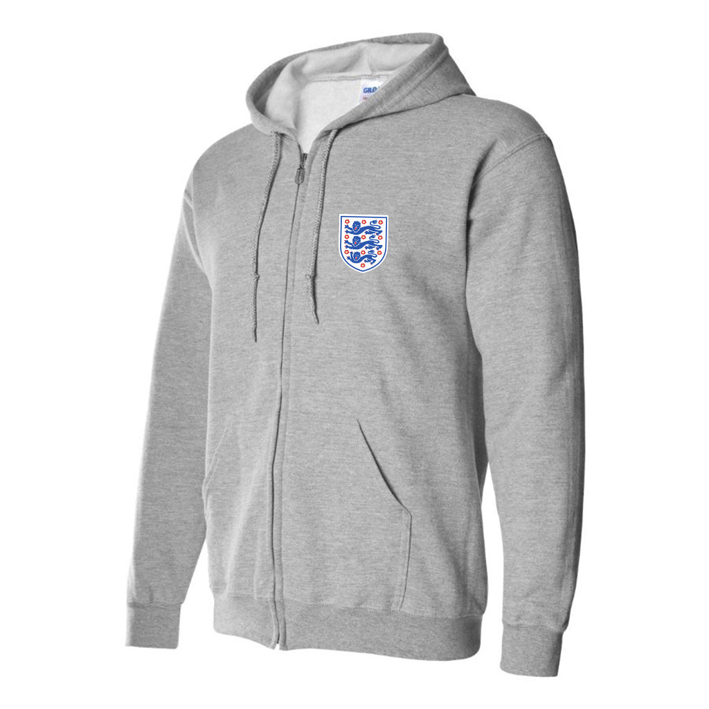 Men's England National Football Team Zipper Hoodie