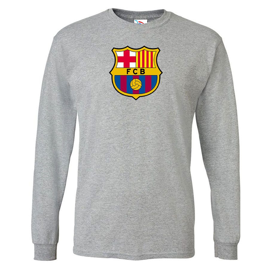 Youth Kids F.C. Barcelona Soccer Long Sleeve T-Shirt