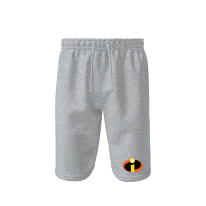 Men's The Incredibles Cartoon Athletic Fleece Shorts