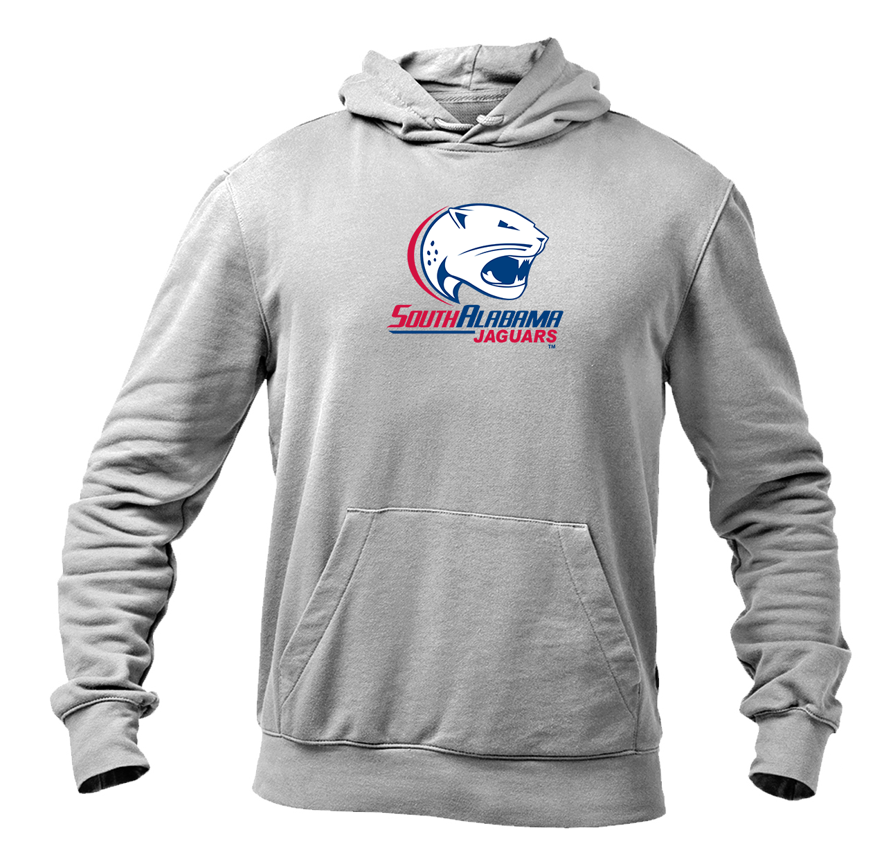 Men's South Alabama Jaguars Logo Gildan  Heavy Blend Hooded Sweatshirt
